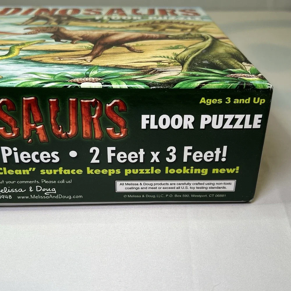 Dinosaurs‎ 48 Piece Jigsaw Floor Puzzle 2 x 3 Ft Melissa & Doug Science Dino